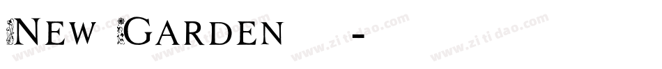 New Garden生成器字体转换